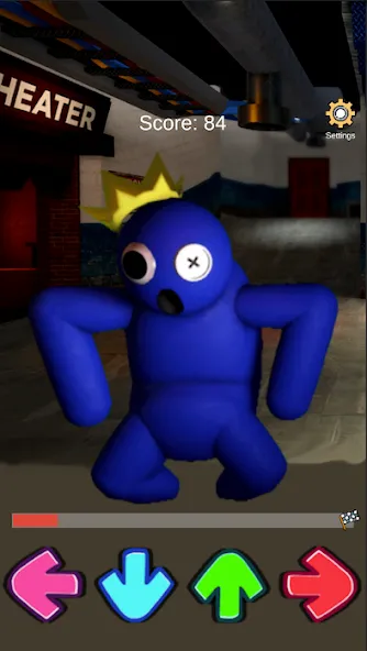 FNF Rainbov Blue Mod Test (ФНФ Радуга Синий Мод Тест) МОД/Взлом [Бесконечные деньги, Монеты и Мега MOD] Screenshot 3