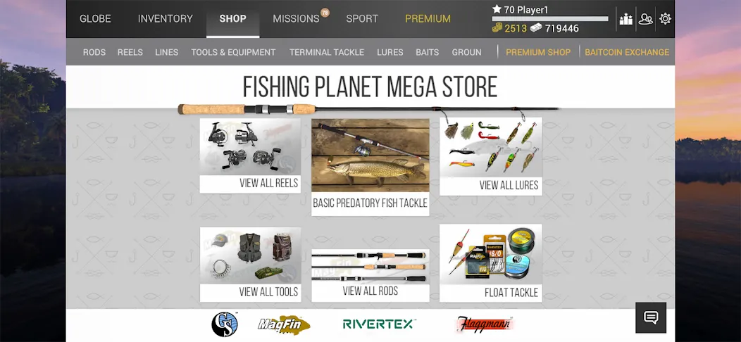 Fishing Planet (Фишинг Планет) МОД/Взлом [Меню, Бесконечные монеты и Открытые уровни] Screenshot 3