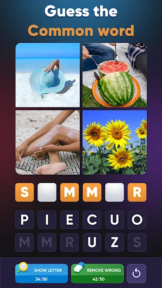4 Pics 1 Word: Guessing Games МОД/Взлом [Много денег, Монет и Все открыто] Screenshot 1