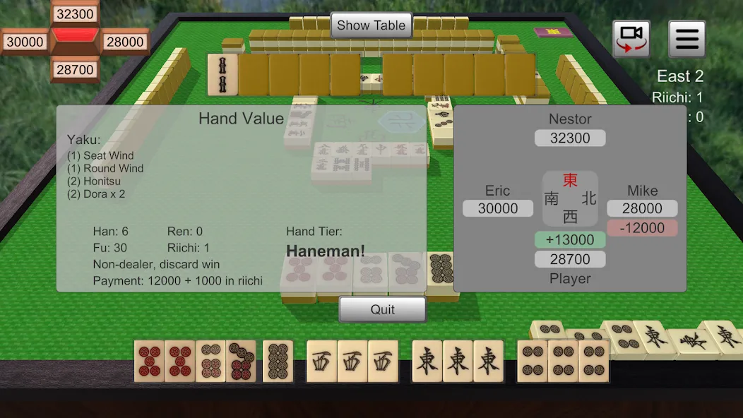 Riichi Mahjong (Риичи Маджонг) МОД/Взлом [Бесконечные деньги, Монеты и Мега MOD] Screenshot 4