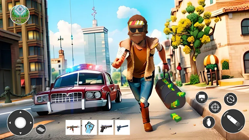 Gangster Car Theft Games (Гангстерская автомобильная война игр) МОД/Взлом [Много монет, Открытые уровни и Мега MOD] Screenshot 3