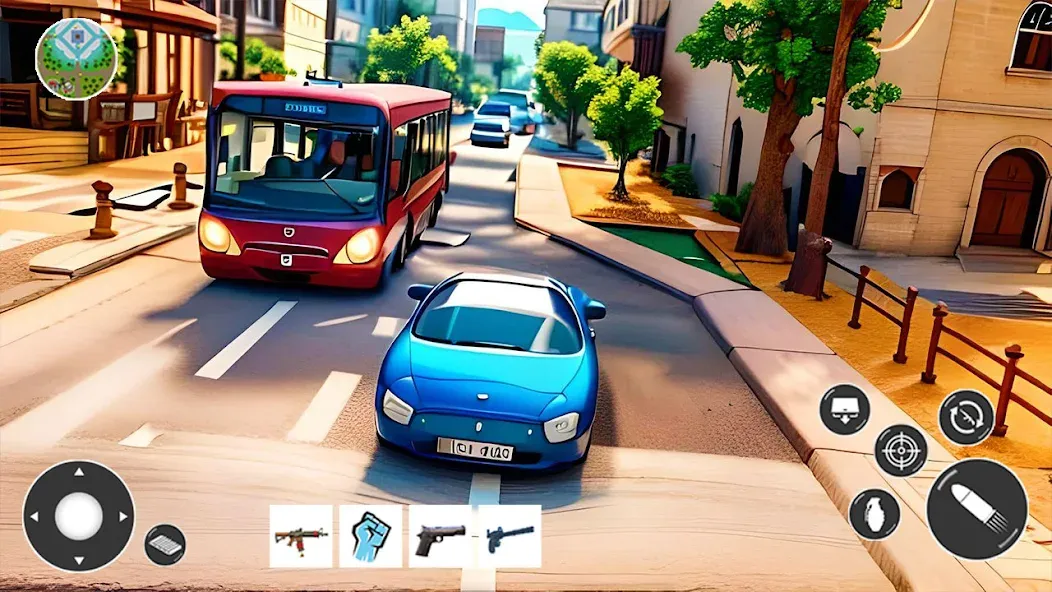 Gangster Car Theft Games (Гангстерская автомобильная война игр) МОД/Взлом [Много монет, Открытые уровни и Мега MOD] Screenshot 5