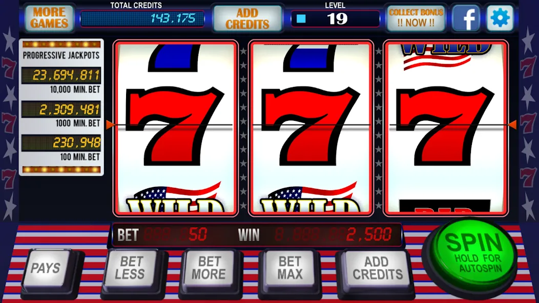777 Slots Casino Classic Slots (Слоты Казино Классические Слоты) МОД/Взлом [Бесконечные деньги, Монеты и Мега MOD] Screenshot 4