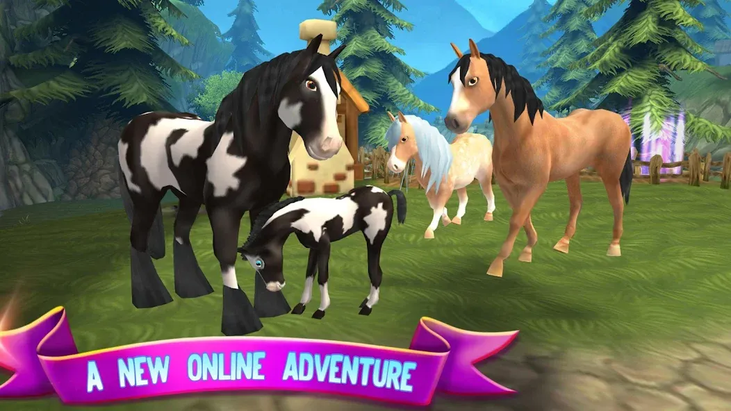 Horse Paradise: My Dream Ranch МОД/Взлом [Меню, Бесконечные монеты и Открытые уровни] Screenshot 2