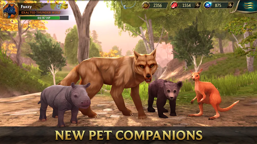 Wolf Tales - Wild Animal Sim (Вулф Тейлс) МОД/Взлом [Деньги, Монеты и Меню MOD] Screenshot 2