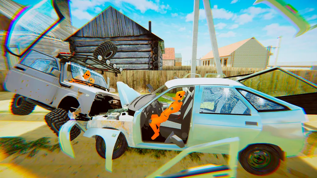 VAZ Crash Test Simulator 2 МОД/Взлом [Бесконечные деньги, Монеты и Мега MOD] Screenshot 2