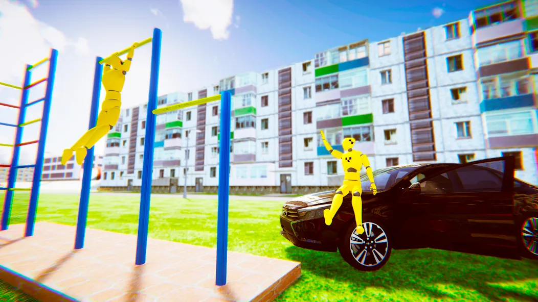 VAZ Crash Test Simulator 2 МОД/Взлом [Бесконечные деньги, Монеты и Мега MOD] Screenshot 3