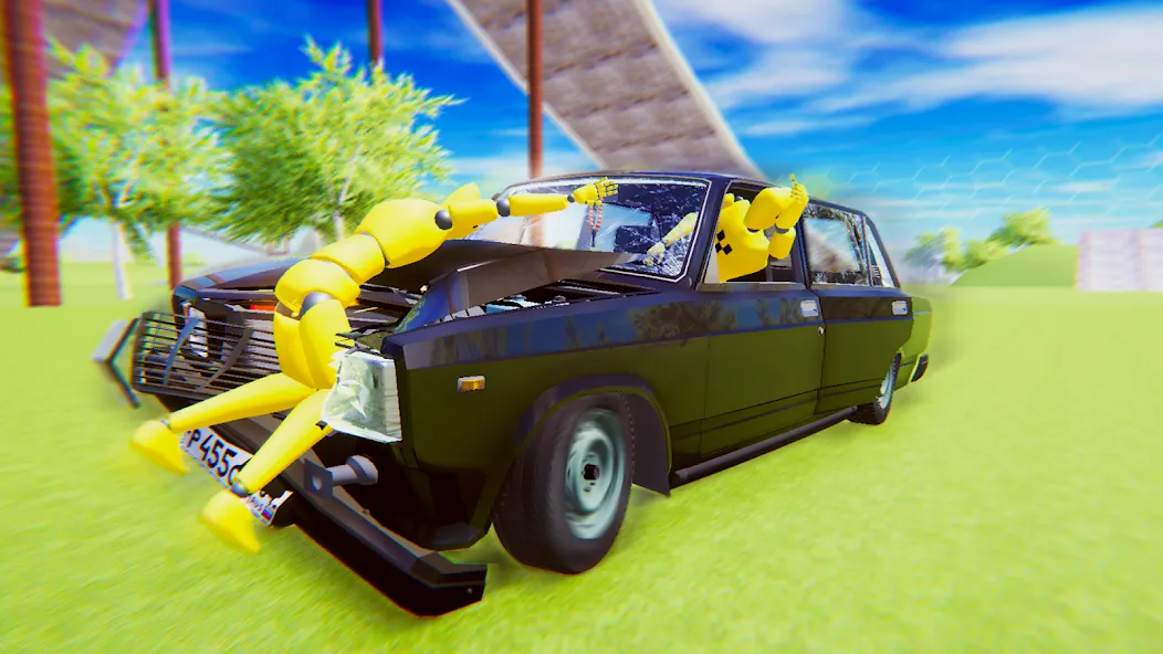 VAZ Crash Test Simulator 2 МОД/Взлом [Бесконечные деньги, Монеты и Мега MOD] Screenshot 4