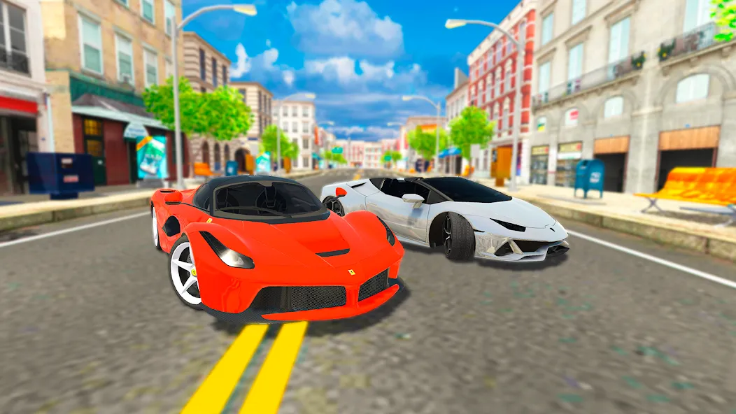 Car Driving Simulator: Online (Кар Драйвинг Симулятор) МОД/Взлом [Бесконечные деньги, Монеты и Мега MOD] Screenshot 1