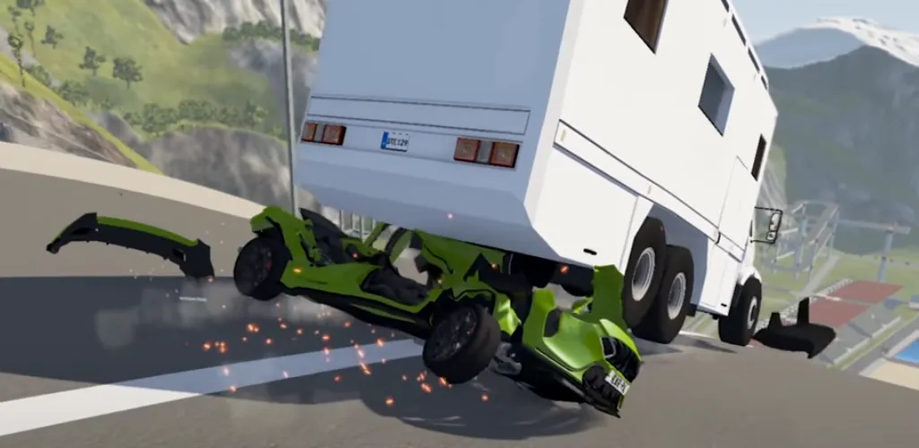 Realistic Car Crash Simulator МОД/Взлом [Деньги, Монеты и Меню MOD] Screenshot 3