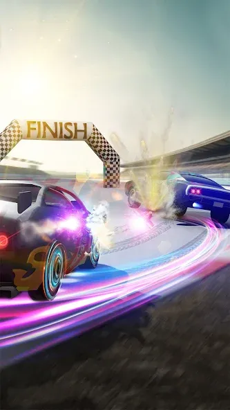 Top Race : Car Battle Racing (Топ Рейс) МОД/Взлом [Бесконечные деньги, Монеты и Мега MOD] Screenshot 1