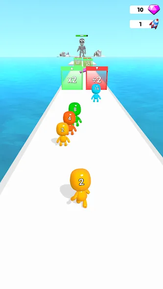 Man Runner 2048: Run and Merge (Мэн Раннер 2048) МОД/Взлом [Много денег, Монет и Все открыто] Screenshot 1