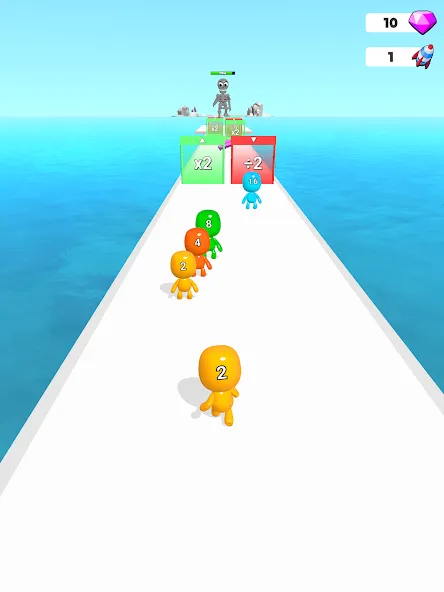 Man Runner 2048: Run and Merge (Мэн Раннер 2048) МОД/Взлом [Много денег, Монет и Все открыто] Screenshot 5
