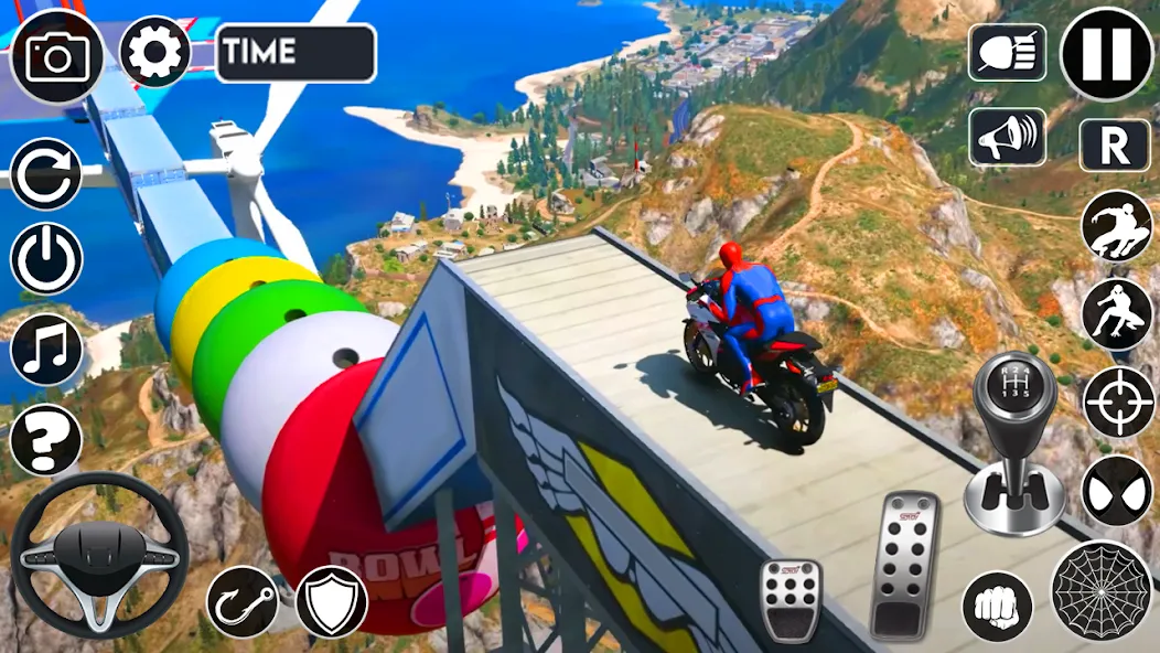 Superhero Tricky Bike Stunt (упергерой Трики Байк Стант) МОД/Взлом [Все открыто, Дополнительные деньги и Меню MOD] Screenshot 3