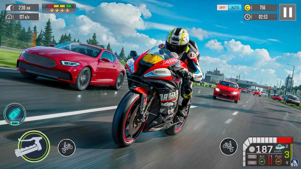 Moto Racing 3d Motorcycle Game (Дерт Байк Рейсинг 3Д) МОД/Взлом [Много монет, Открытые уровни и Мега MOD] Screenshot 1