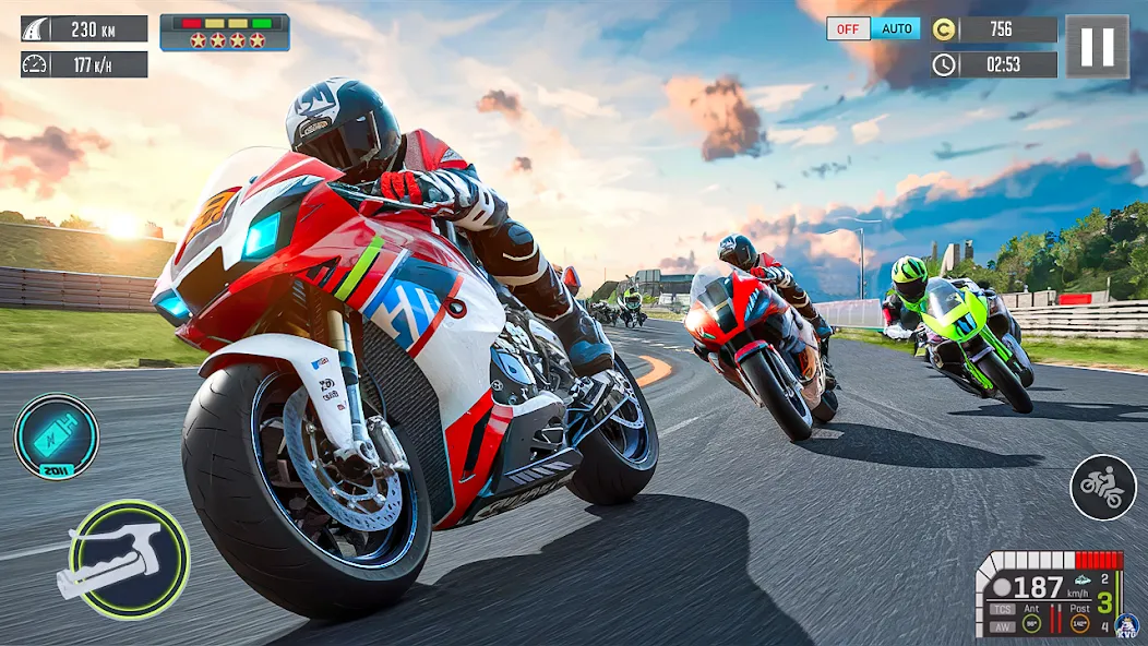 Moto Racing 3d Motorcycle Game (Дерт Байк Рейсинг 3Д) МОД/Взлом [Много монет, Открытые уровни и Мега MOD] Screenshot 3