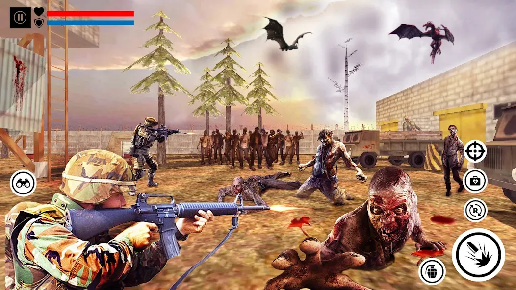 Sniper Zombie Shooting (Зомби стреляющая оффлайн игра) МОД/Взлом [Бесконечные деньги, Монеты и Мега MOD] Screenshot 3
