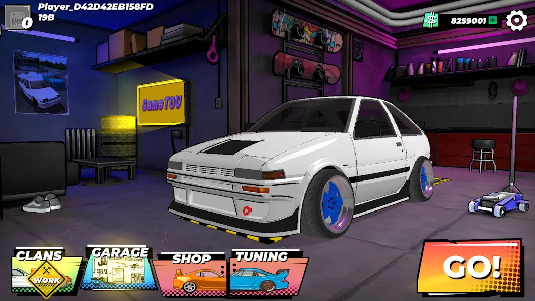 Drift King: Online (Дрифт Кинг) МОД/Взлом [Много денег, Монет и Все открыто] Screenshot 2