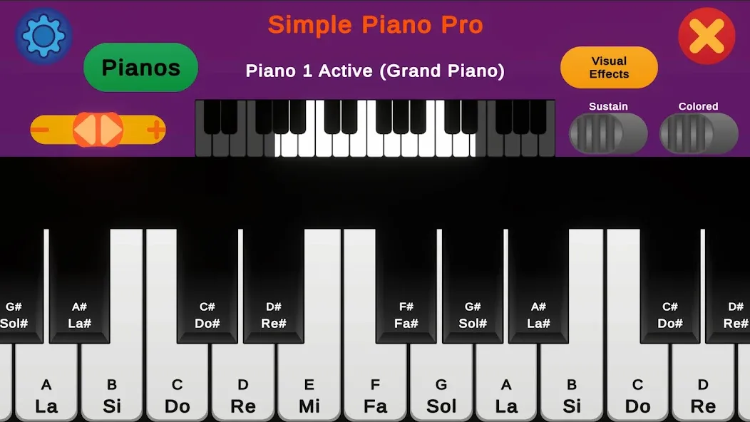 Simple Piano Pro (Симпл Пиано Про) МОД/Взлом [Все открыто, Дополнительные деньги и Меню MOD] Screenshot 1