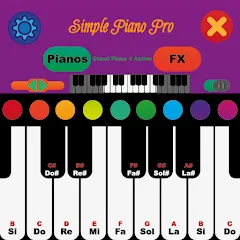 Скачать Simple Piano Pro Взлом (Все премиум треки разблокированы) на телефон бесплатно