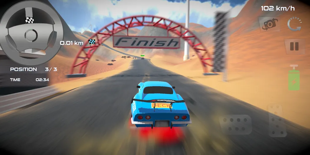 Rally Car : Extreme Fury Race (Ралли Кар) МОД/Взлом [Деньги, Монеты и Меню MOD] Screenshot 4