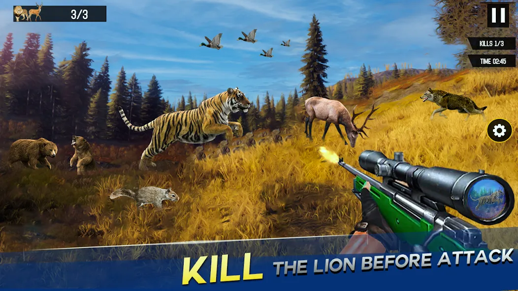 Sniper Animal Deer Hunter Game (Снайперские игры на животных) МОД/Взлом [Деньги, Монеты и Меню MOD] Screenshot 3