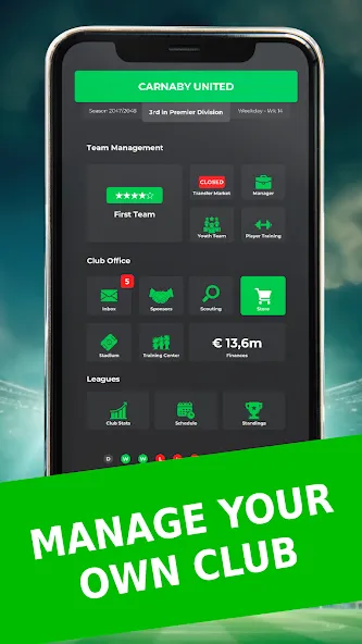 Club Boss - Soccer Game (Клуб Босс) МОД/Взлом [Меню, Бесконечные монеты и Открытые уровни] Screenshot 4