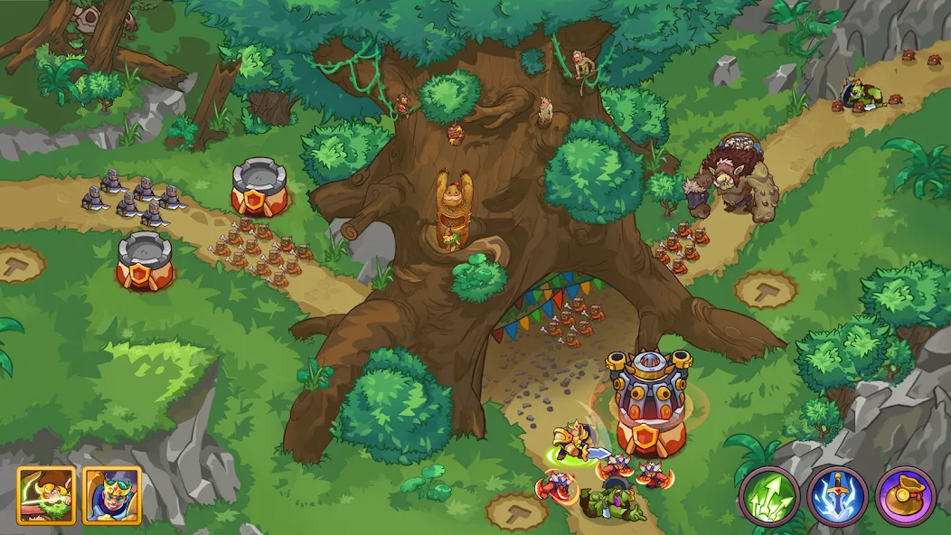 King of Defense 2: Epic TD (Кинг оф Дефенс 2) МОД/Взлом [Много монет, Открытые уровни и Мега MOD] Screenshot 2