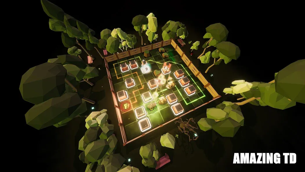 AMazing TD: Towers & Mazes (Эмэйзинг ТД) МОД/Взлом [Бесконечные деньги, Монеты и Мега MOD] Screenshot 1
