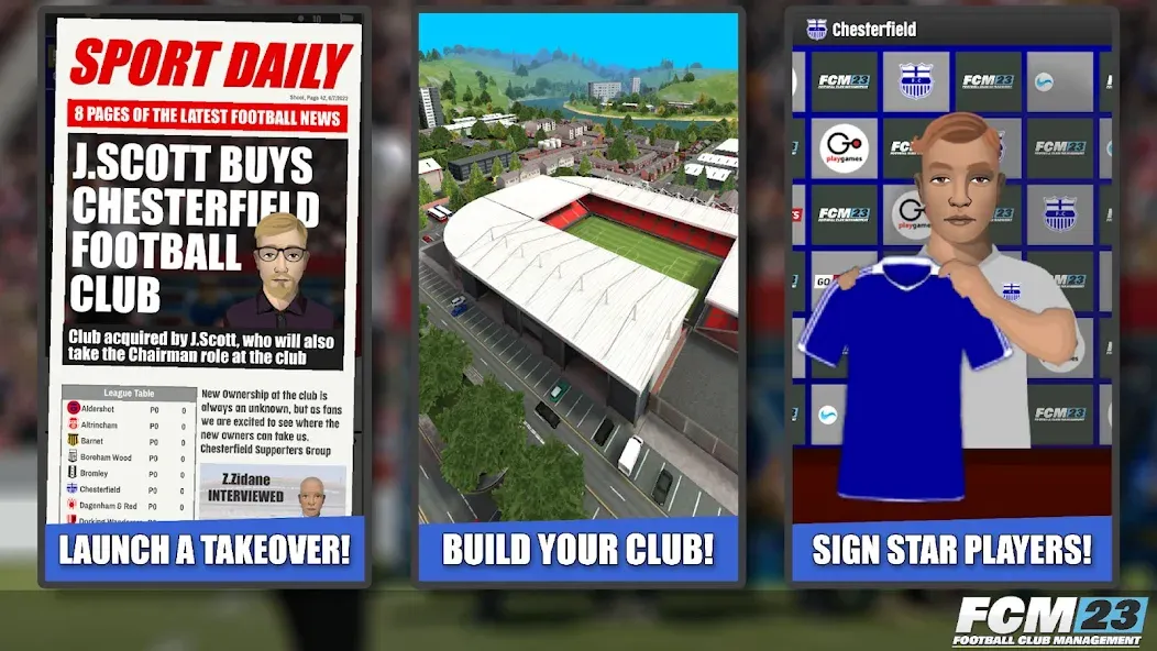 FCM23 Soccer Club Management (Футбольное клубное управление 2023) МОД/Взлом [Меню, Бесконечные монеты и Открытые уровни] Screenshot 3