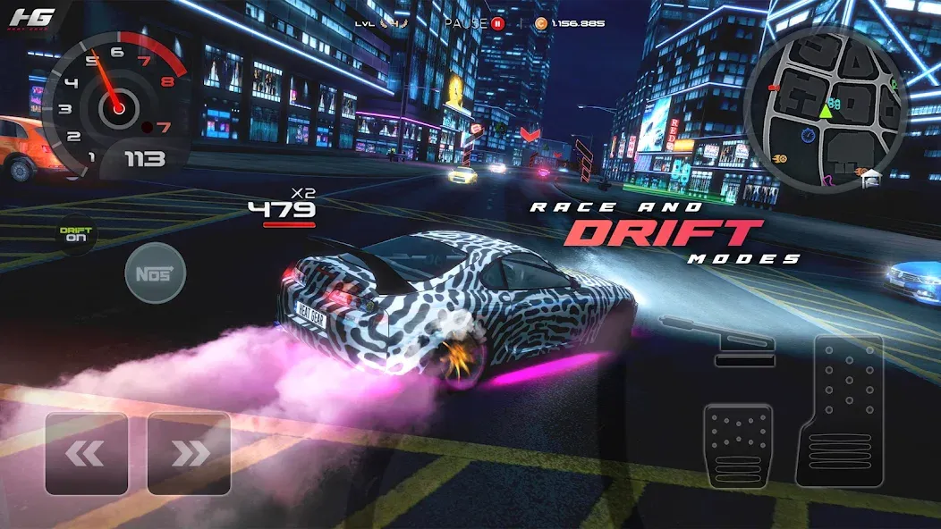 Heat Gear - Race & Drift World (Хит Гир) МОД/Взлом [Деньги, Монеты и Меню MOD] Screenshot 3
