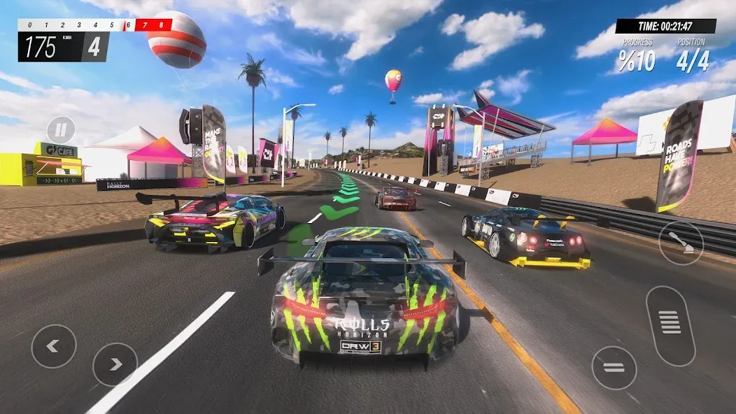 Rally Horizon (Ралли Хорайзон) МОД/Взлом [Бесконечные деньги, Монеты и Мега MOD] Screenshot 1