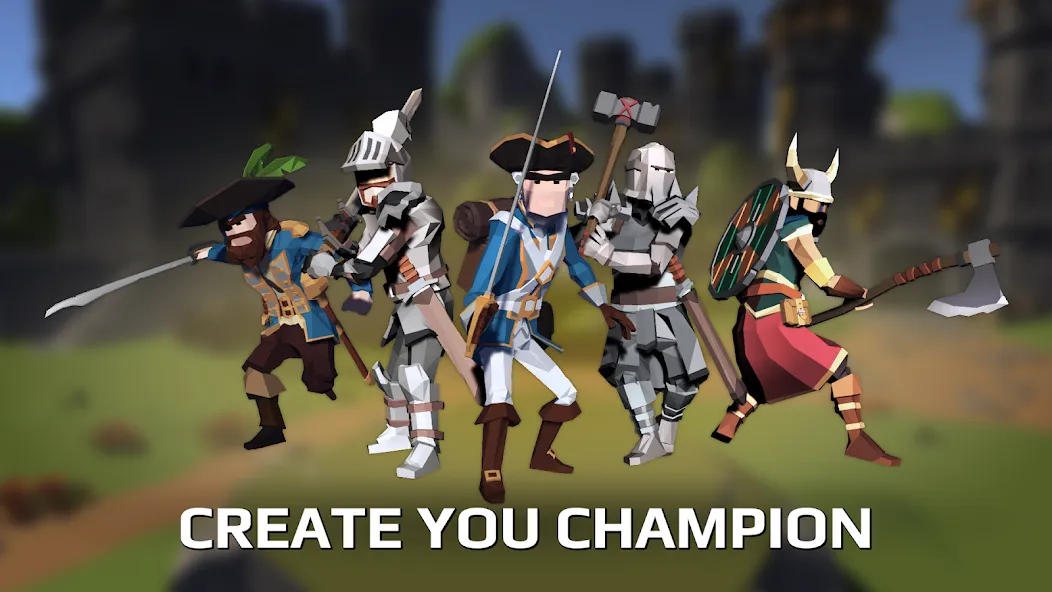Slash Polygon: Medieval PVP (Слэш Полигон Онлайн ПВП арена) МОД/Взлом [Все открыто, Дополнительные деньги и Меню MOD] Screenshot 5