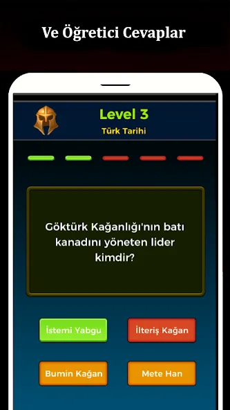 Tarih Bilgi Yarışması МОД/Взлом [Меню, Бесконечные монеты и Открытые уровни] Screenshot 2
