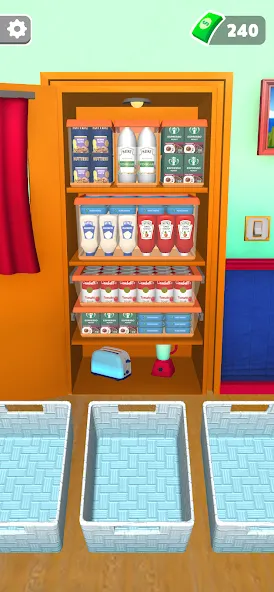 Fill The Fridge (Филл тхе Фридж) МОД/Взлом [Меню, Бесконечные монеты и Открытые уровни] Screenshot 5