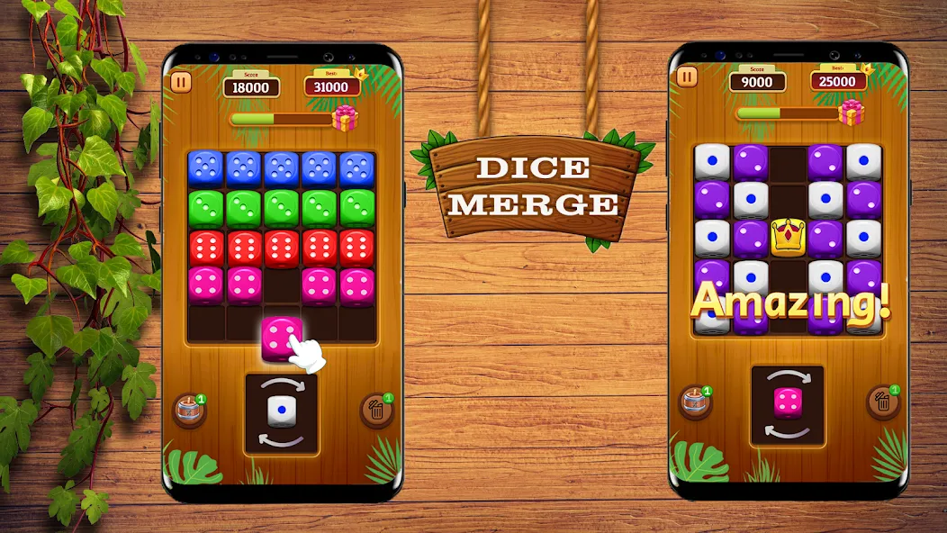 Dice Merge: Dice Mania Game (Дайс Мердж) МОД/Взлом [Меню, Бесконечные монеты и Открытые уровни] Screenshot 1