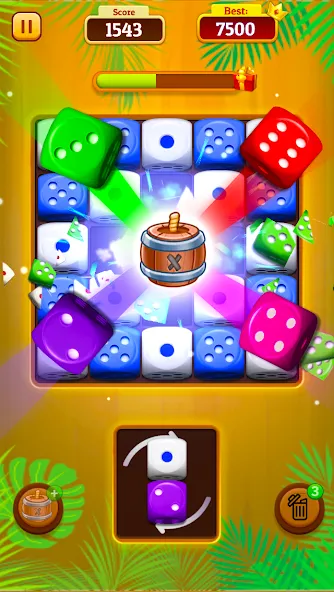 Dice Merge: Dice Mania Game (Дайс Мердж) МОД/Взлом [Меню, Бесконечные монеты и Открытые уровни] Screenshot 2