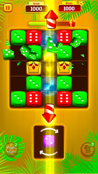 Dice Merge: Dice Mania Game (Дайс Мердж) МОД/Взлом [Меню, Бесконечные монеты и Открытые уровни] Screenshot 4