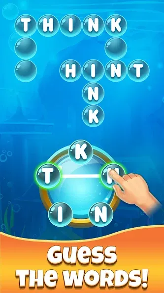 Gold for words: anagram games МОД/Взлом [Меню, Бесконечные монеты и Открытые уровни] Screenshot 1