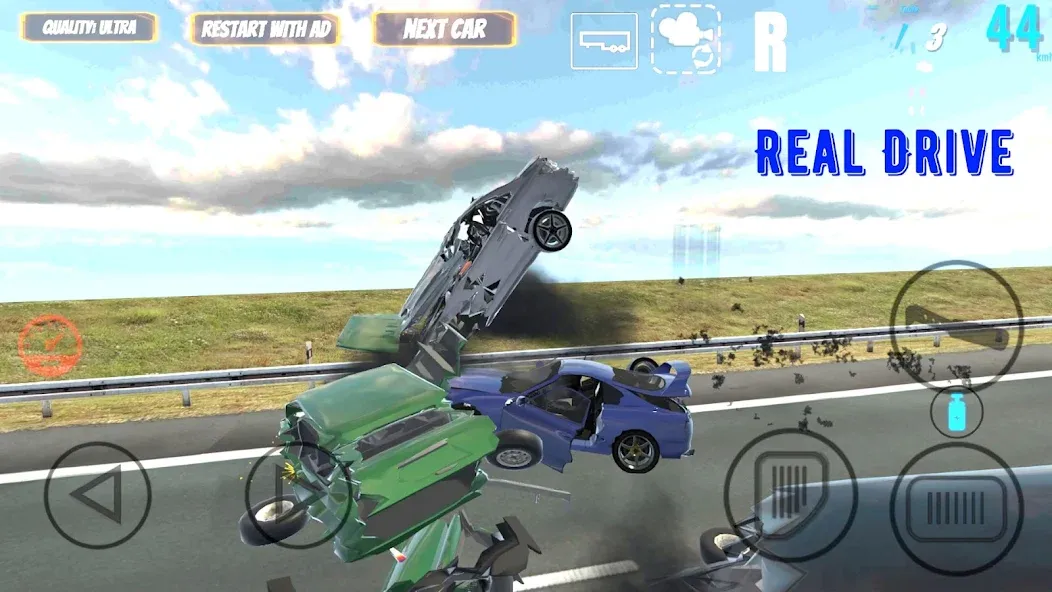 Real Drive (Риал Драйв) МОД/Взлом [Меню, Бесконечные монеты и Открытые уровни] Screenshot 3