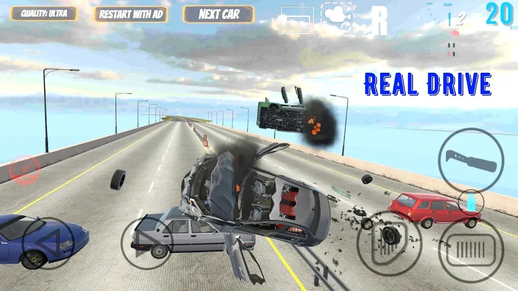 Real Drive (Риал Драйв) МОД/Взлом [Меню, Бесконечные монеты и Открытые уровни] Screenshot 5