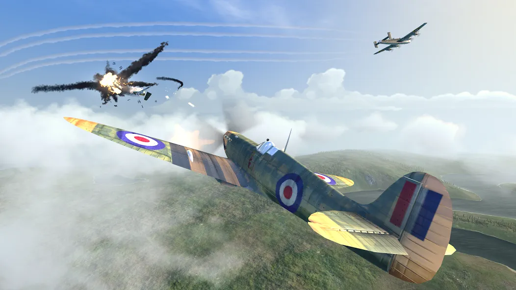 Warplanes: WW2 Dogfight (Варплейнс) МОД/Взлом [Деньги, Монеты и Меню MOD] Screenshot 1