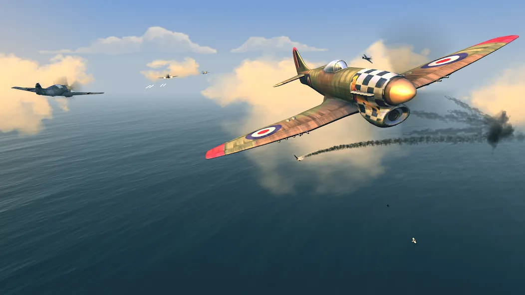 Warplanes: WW2 Dogfight (Варплейнс) МОД/Взлом [Деньги, Монеты и Меню MOD] Screenshot 4