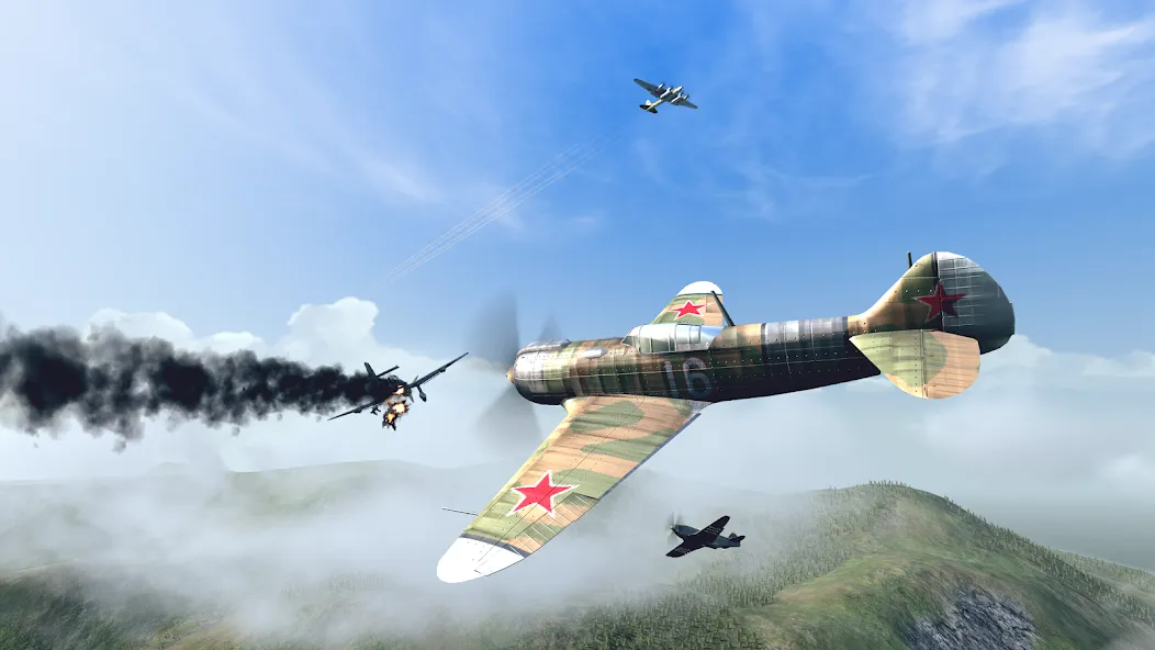 Warplanes: WW2 Dogfight (Варплейнс) МОД/Взлом [Деньги, Монеты и Меню MOD] Screenshot 5