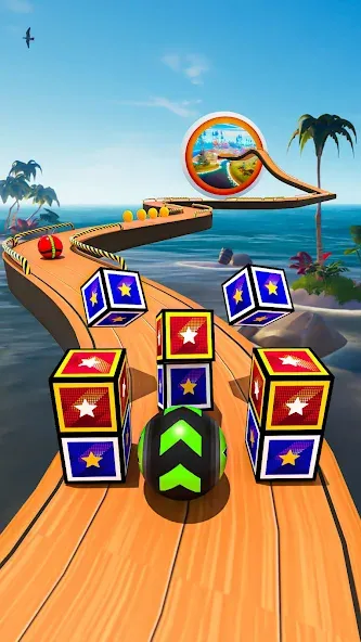 Rolling Ball Game Hop Ball Run (Гоинг Боллс Гейм) МОД/Взлом [Меню, Бесконечные монеты и Открытые уровни] Screenshot 3