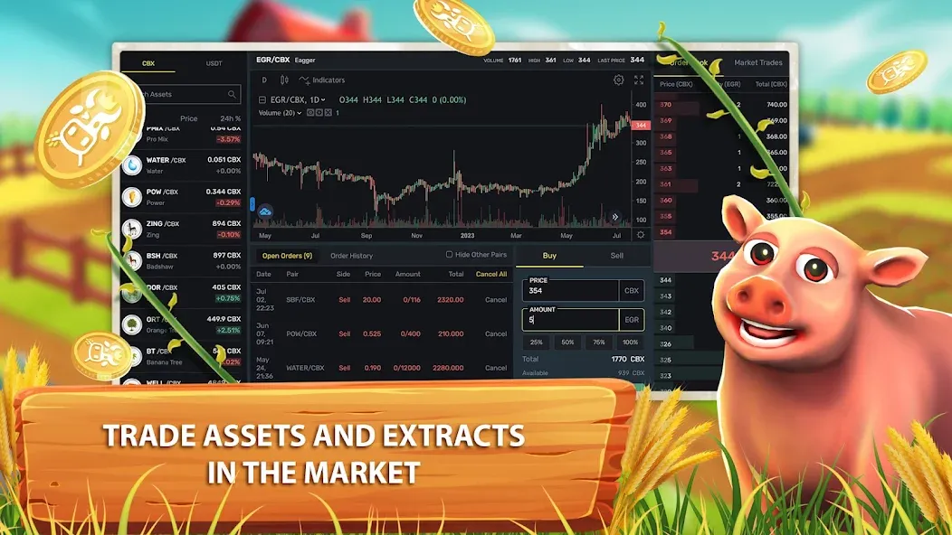 CropBytes: A Crypto Farm Game (КропБайтс) МОД/Взлом [Все открыто, Дополнительные деньги и Меню MOD] Screenshot 4