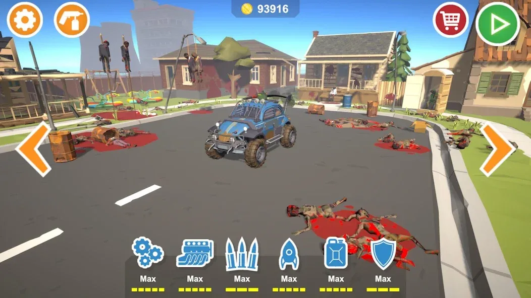 Zombie Cars Crush: Racing Die (Зомби Карс) МОД/Взлом [Деньги, Монеты и Меню MOD] Screenshot 1