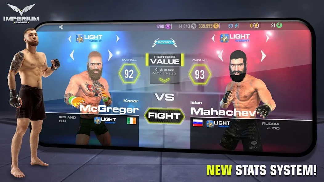 MMA - Fighting Clash 23 (смешанные боевые искусства) МОД/Взлом [Все открыто, Дополнительные деньги и Меню MOD] Screenshot 5
