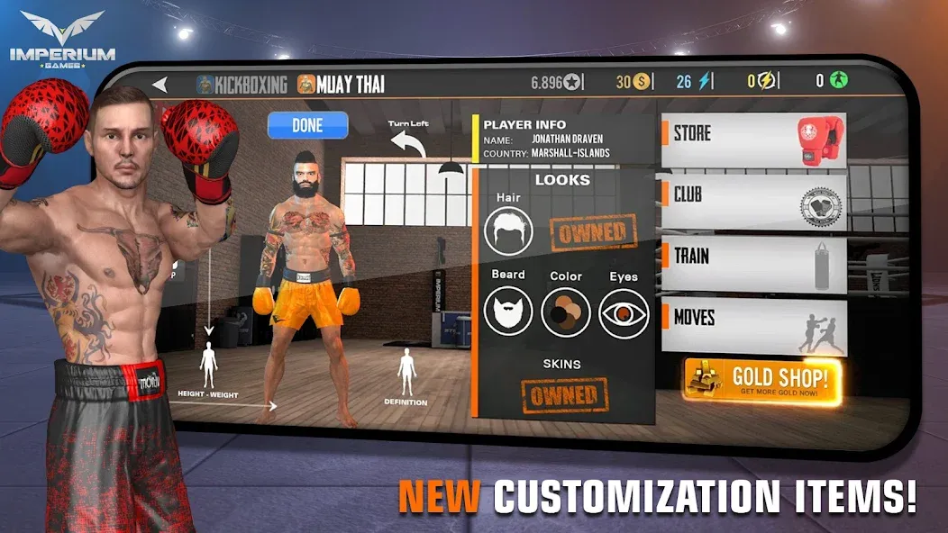 Muay Thai 2 - Fighting Clash (Муай Тай 2) МОД/Взлом [Деньги, Монеты и Меню MOD] Screenshot 5