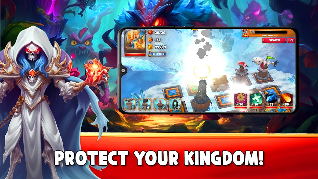 Gaiarus: TD Battles & Heroes МОД/Взлом [Бесконечные деньги, Монеты и Мега MOD] Screenshot 4